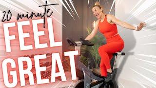 20 minutes to FEEL GREAT! | Rhythm Indoor Cycling Class