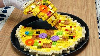 Lego Pizza - Lego In Real Life / Stop Motion Cooking ＆ ASMR