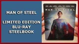 MAN OF STEEL - LIMITED BLU-RAY STEELBOOK UNBOXING - SATURN EXCLUSIVE