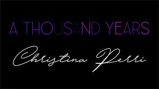 A Thousand Years by Christina Perri (Music Sheet/Partitura)