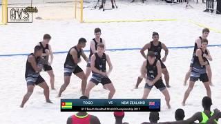 Under 17 Intimidating Haka New Zealand Beach Handball Team