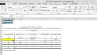 How to use COUNTA function in Excel