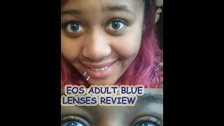 First impressions/Review: EOS Adult Blue circle lenses