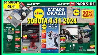 NOWY KATALOG Parkside od 9.11, klucz udarowy 400Nm, leżanka warsztatowa, do warsztatu i samochodu