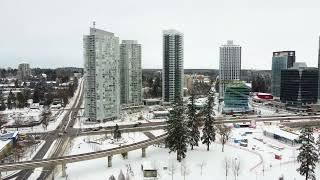 Surrey BC Canada Winter Drone Footage