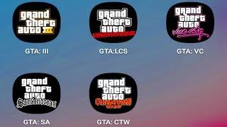 GTA 3,GTA Liberty City Stories,GTA Vice City,GTA San Andreas,GTA Chinatown Wars,