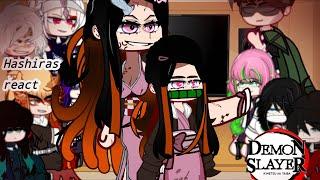 Hashiras react to Nezuko Kamado || KNY || Manga Spoiler || Animiefan_7 ||