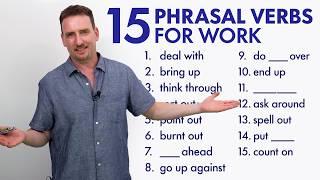 15 PHRASAL VERBS for Business and the Office