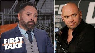 Oscar De La Hoya accuses Dana White of not taking care of fighters | First Take