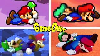 Evolution Of Mario & Luigi DEATHS And GAME OVER Screens (2003 - 2024)