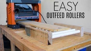 EASY Outfeed Rollers | Woodworking Shop Project