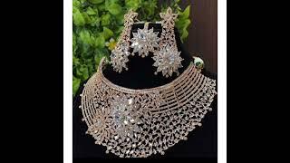 bridal necklace design#short #trending #jk fashion Style