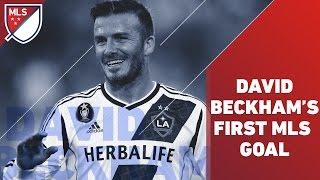 David Beckham FIRST MLS Goal