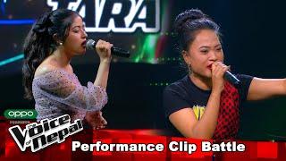 Niharika Vs Tara "Sadhai Sadhai" Battle Round - The Voice of Nepal 2021