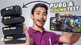 M10 vs M19 vs M28 vs M90 Sound and Gaming Latency Test | TWS Wireless Earbuds | Tech Bunch