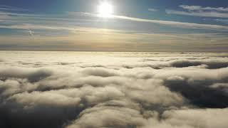 #Футаж полет над облаками ◄4K•HD► #Footage flying above the clouds