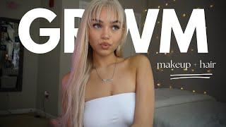 GRWM || makeup + hair + outfit