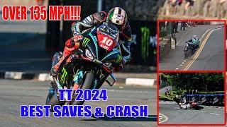 IOMTT 2024 Highlights, Crash, Best Saves - Over 130 MPH -