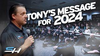 Tony Stewart Addresses Stewart-Haas Racing Employees Before The 2024 Season