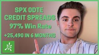 Up $25,490 in 6 Months! SPX 0DTE Credit Spread Trade Review! 97% Win Rate (Vance)