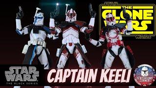 Star Wars The Black Series Captain Keeli The Clone Wars Custom 6 Inch Action Figure Review