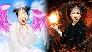 Angel Vs Demon... Who Will Baby Doll Choose? | Baby Doll And Mike