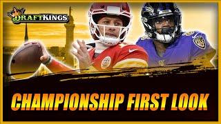 DRAFTKINGS CHAMPIONSHIP ROUND FIRST LOOK: NFL DFS PLAYOFFS