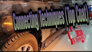 How to apply top coat with connecting technique? #ram #bpstandard #nodirt #topcoating