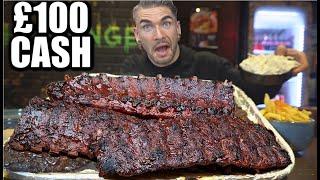 The TOUGHEST BBQ RIB CHALLENGE OVER 500 PEOPLE FAILED | Man Vs Food London