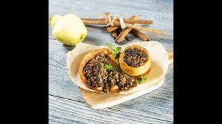 Baked Quince Stuffed with Raisins and Walnuts