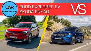Electric Ford Explorer vs Skoda Enyaq | 2024 | Detailed Comparison of Specs, Dimensions and Prices