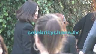 Selena Gomez waves over to fans in Los Angeles while promoting Emelia Perez