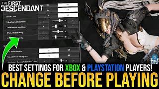 CHANGE THESE BEFORE PLAYING The First Descendant / Best Settings For Console Players / Xbox & PS