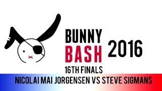 Bunny Bash 2016 16th Finals Nicolai Mai Jörgensen vs Steve Sigmans