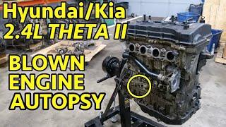 Always BLOWN UP? WHY?  Hyundai / Kia 2.4 Theta II G4KE Engine Teardown