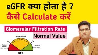 What is eGFR? (Estimated Glomerular Filtration Rate) | Normal Range - How to calculate by Mobile 