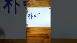 Write Chinese_349_2 朴 in Traditional Character