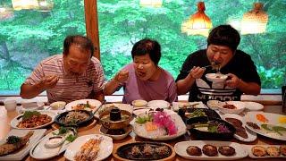 어버이날엔 부모님께서 좋아하시는 한정식 코스 한 상! Korean Table d'hote restaurant on Parents' Day 먹방! Mukbang eating show