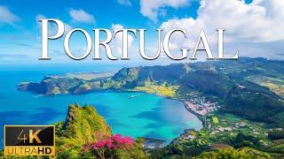 FLYING OVER PORTUGAL (4K Video UHD) - Calming Piano Music With Beautiful Nature Video For Relaxation