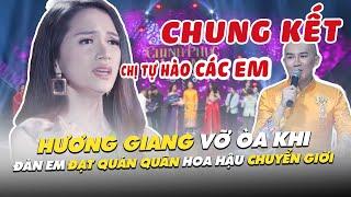 HƯƠNG GIANG Không Thể KIỀM CHẾ NƯỚC MẮT Khi Đàn Em Vô Địch Đêm Chung Kết | SHOWBIZ VIETNAM