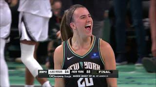 LAST 2min Las Vegas Aces vs New York Liberty WNBA playoffs | Sabrina Ionescu A'ja Wilson Kelsey Plum