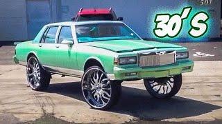 Top 5 BOX CHEVY ON 30"s | Big Rims on Cars | Donk Chevy 1971