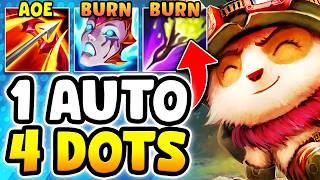 TEEMO BUT EVERY AUTO APPLIES 4 DOTS INSTANTLY! (THIS BUILD IS BEYOND GENIUS)
