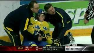 WJC - Boone Jenner Game misconduct on Pettersson. Dec 22nd 2012