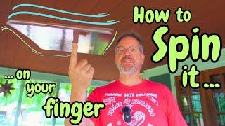 How to Spin a TRAY, a BOOK, a KIDDIE SWIMMING POOL and Other Stuff on Your Finger. Padiddling!