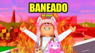 Me Banearon de 100 casas en Roblox Brookhaven/Roblox