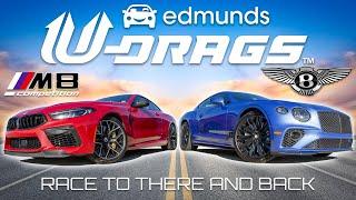 U-DRAG RACE: BMW M8 Competition vs. Bentley Continental GT Speed | Quarter Mile, Handling & More