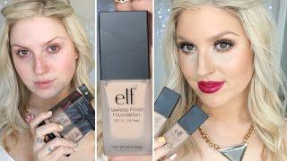 First Impression Review  Elf Flawless Finish Foundation