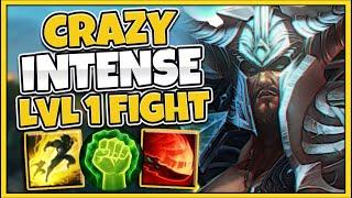 #1 TRYNDAMERE WORLD I HAVE NEVER HAD TO TRY SO HARD IN A LEVEL 1 FIGHT BEFORE - League of Legends