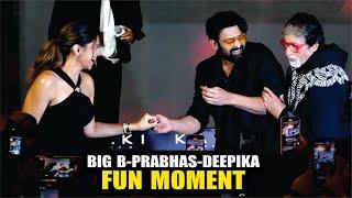 Amitabh Bachchan Fun With Prabhas And Deepika Padukone | Kalki 2898 AD Pre Release Event | Deepika